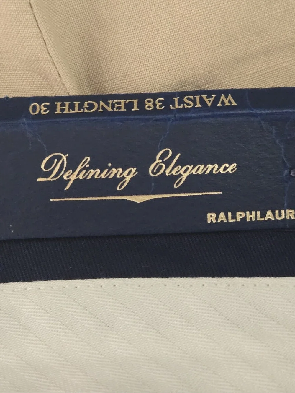 Polo Ralph Lauren Men's Linen/Silk Blend Pants 38/30 NWT Beige Lightweight